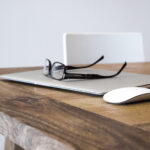 Glasses on Laptop